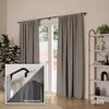 Official Umbra Twilight Curtain Black Rod, 167-365cm,