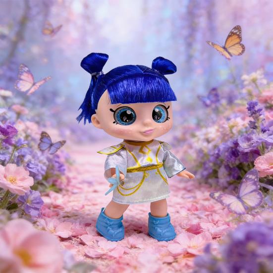 10 Inch Vinyl Doll 5 Joints 5D Translucent Eyes Vivid Expression Collectible Figure Kids Gift Desktop Decoration