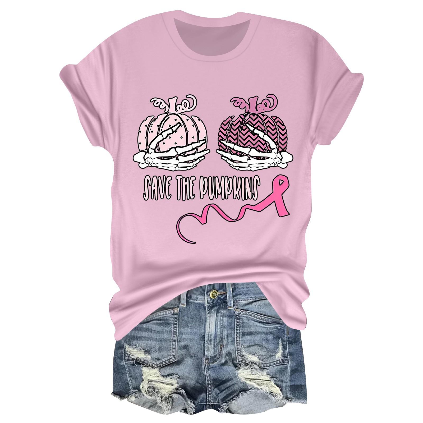 

Женская повседневная футболка на Хэллоуин с принтом груди, пуловер с круглым вырезом, топ с короткими рукавами XL