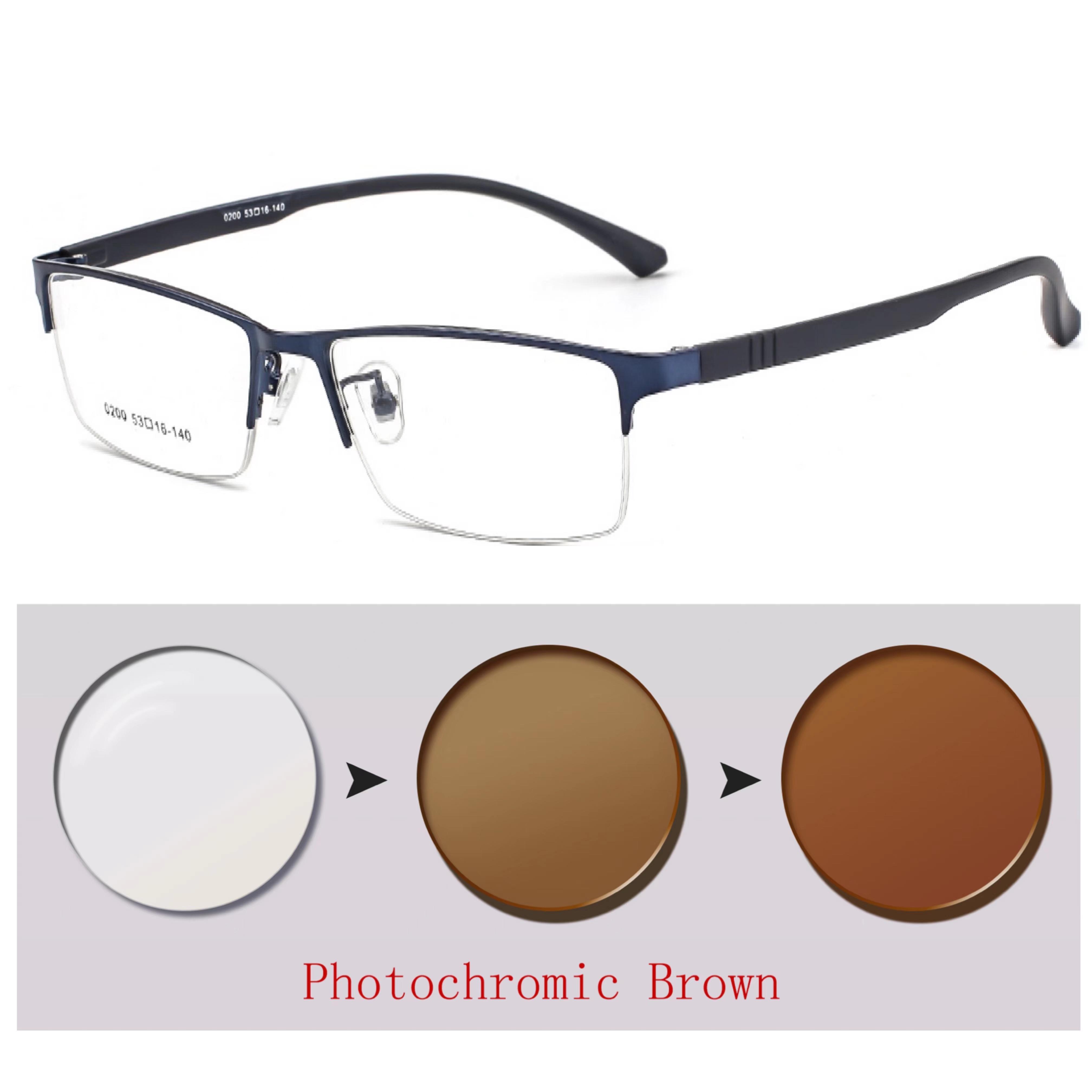 

Photochromic Sunglasses Chameleon Lens Myopia Blue Light Blocking Men s Computer Glasses Game for Sight +0.50 +0.75 +175 +2.5 +6 +550