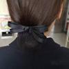 Office Hair Net Mesh Hair Net Korean Bun Snood Ponytail Clip Hairgrips Cover Net Women Spring Clips
