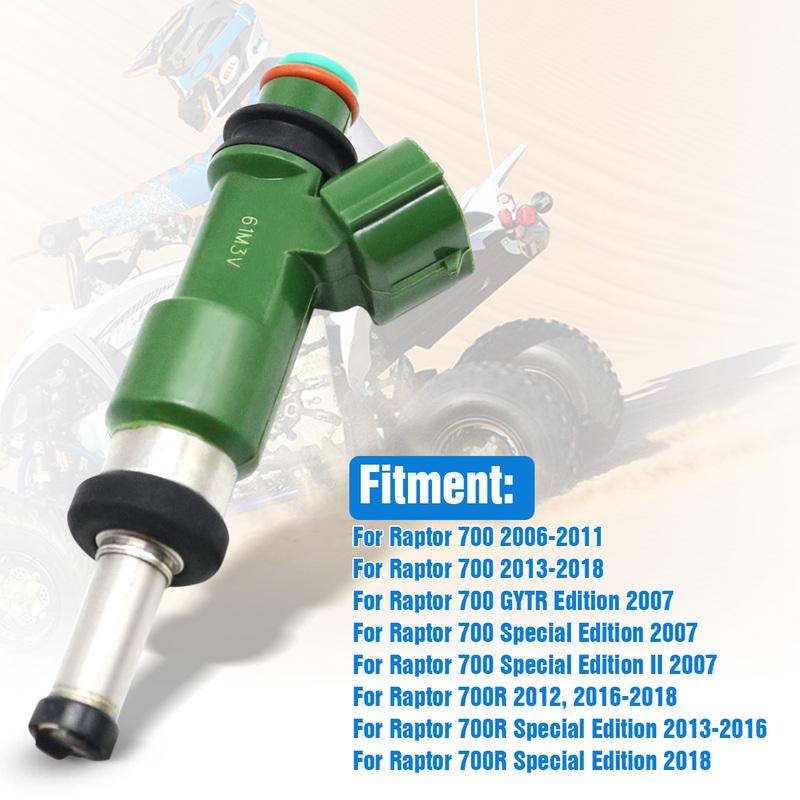 New Engine Repair Fuel Injector Nozzle 5VK-13761-00-00 For Yamaha Raptor 700 2006-2016 5VK-13761-00 5VK 13761 00 00 5VK1376100