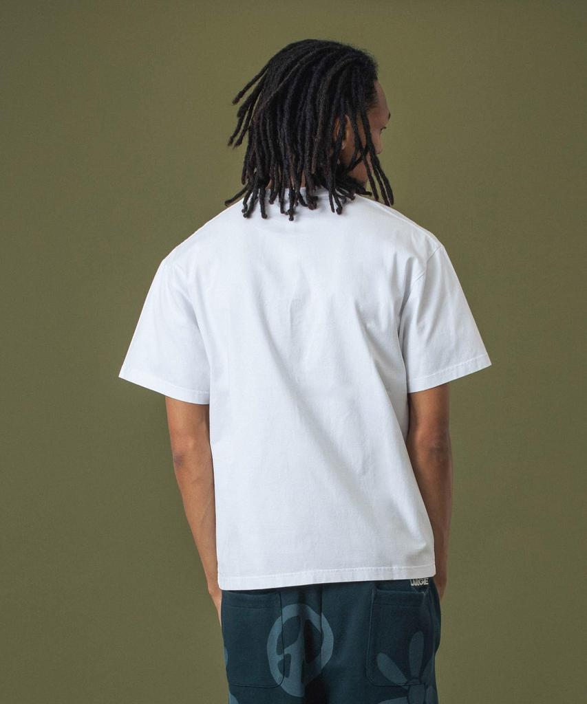 [Extra Large] Casual Standard Logo Short Sleeve Tee, Men's, White