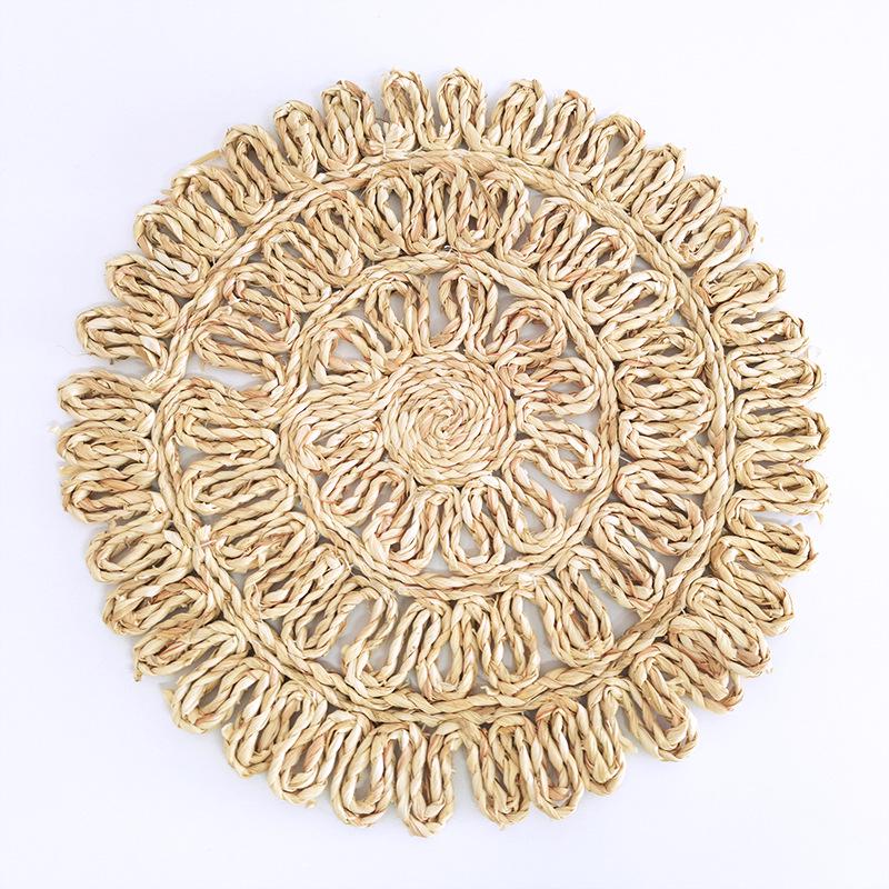 Ethnic Moroccan Style Woven Straw Wall Hanging for Sofa or Bedside