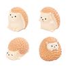 Set of 7 Cartoon Hedgehog Miniature Sculptures Tabletop Ornaments for Garden Landscape Decoration Terrariums Art Gift