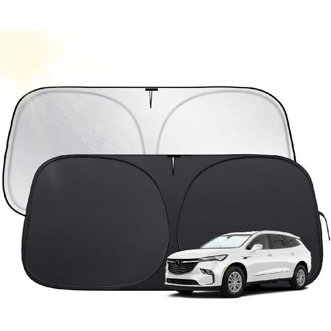 Windshield Sun Shade for Toyota Tacoma 2016-2025,  Fit Car Sun Shades with 420D Fabric & Foldable Memory Steel Wire, Sunshade for Car Windshield