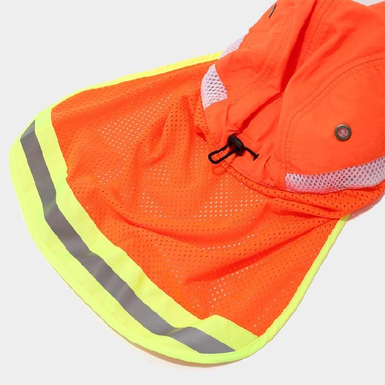 Breathable Mesh Fisherman Hat For Great Visibility with Neck Protecting For Road and Construction Worker Safety