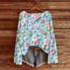 Ladies' Fashionable Casual Long Sleeved Christmas Printed Round Neck Knitted Yarn