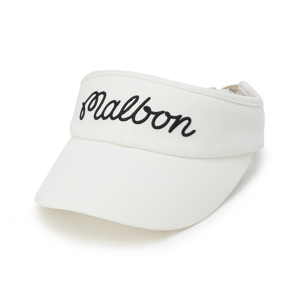 MALBON GOLF Women'S Detachable Ribbon Visor White (Woman)