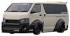 Ignition Model Scale WORKS HIACE Matte Sand Beige with Roof Rack TK.Company 1/18 T.S.D. (completed)