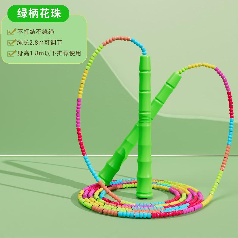 Manufacturer Wholesale Bamboo-joint Jump Ropes for Adults, Children, and Students with Fitness Patterns, Suitable for Beginners