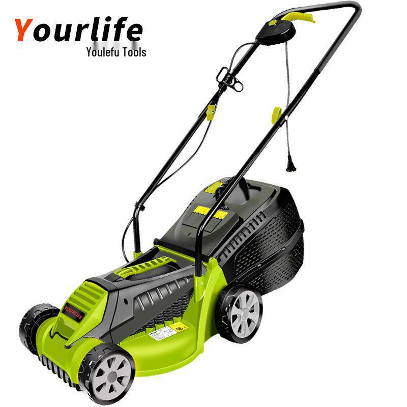 Powerful German Electric Lawn Mower & Trimmer: Rechargeable Push-Type