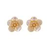 Niche Exquisite Sweet Style Flower Earrings for Women - Light Luxury, High-End, Elegant & Versatile Accessories