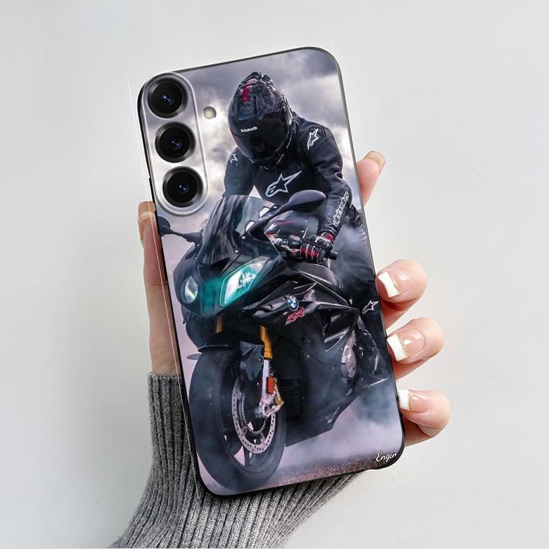 For Samsung Galaxy A26 A36 A56 5G Casing New Design 2024 Heart Printed Black Matte Soft Silicone Protective Cover Case