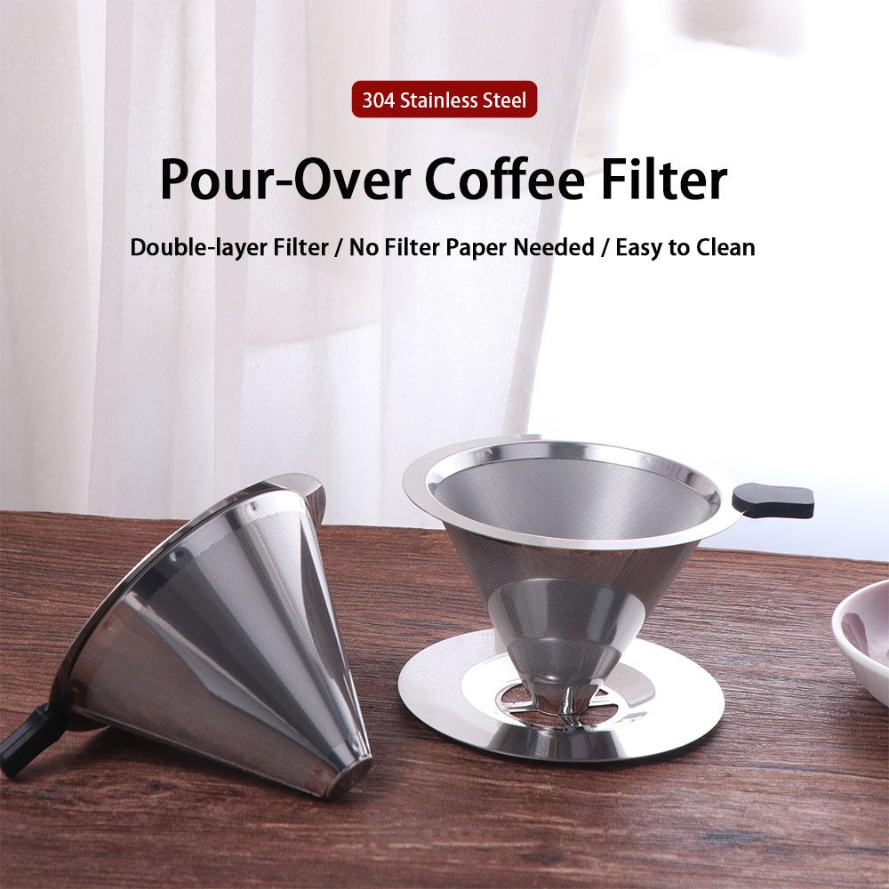 Steel Filter Reusable Coffee Filter 800 Mesh Filter Hand Dripping Coffee Maker  Specialty Coffee