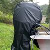 Engine Boat Cover PA Waterproof Rainproof Boat Cover, Yacht Boat Motor Cover, 420D Boat Cover 6-225HP, Simple and Portable