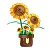 291Pcs Sunflower Potted Plant Construction Block Eternal Flower Blocks Household Decoration Build Bricks Toys Kids Girl Gift