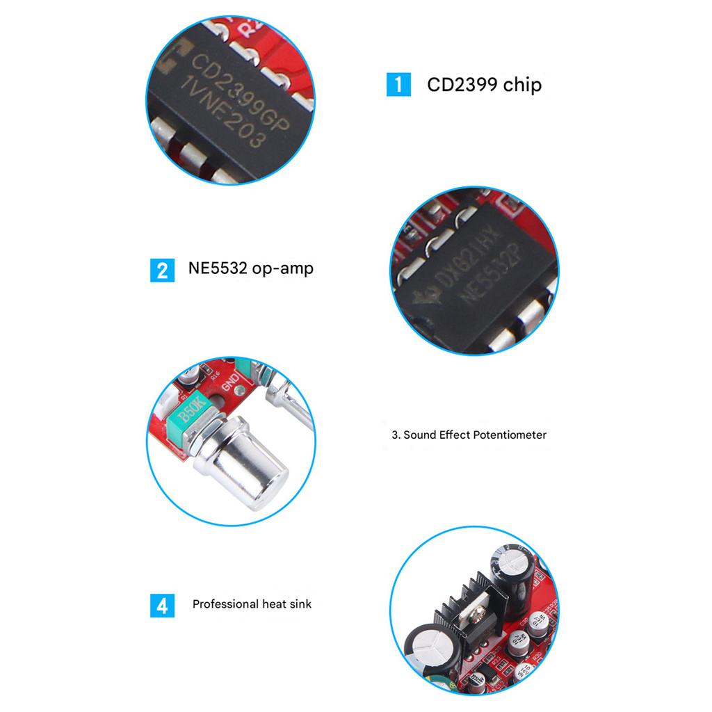 Reverbs Electret Microphone Amplifier Board for Enhanced Sound Quality In Professional and Entertainment Microphones Use