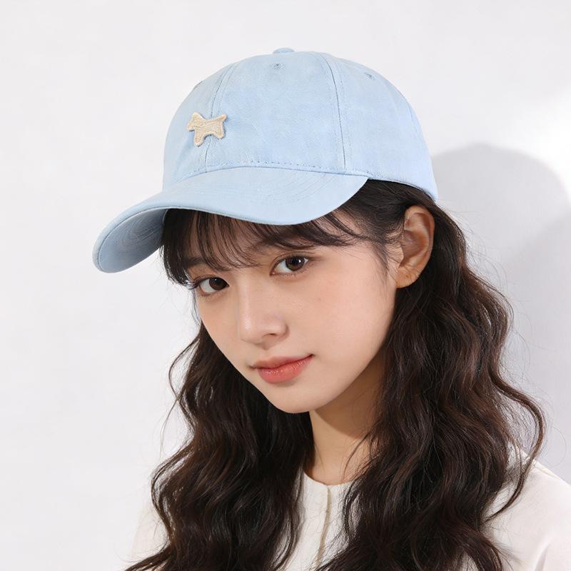 Baseball cap Women's wide brim shows the face Small versatile sun hat Japanese high-quality casual cap