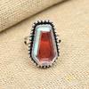 Regenbogen-Mystic-Topas-Edelstein, 925er-Sterlingsilber, handgefertigter Weihnachtsgeschenk-Ringschmuck