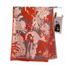 Korean Version Of Winter Imitation Cashmere Thickened Scarf High-End Simple And Elegant Flower Scarf Women'S Fashion Warm Versatile Shawl