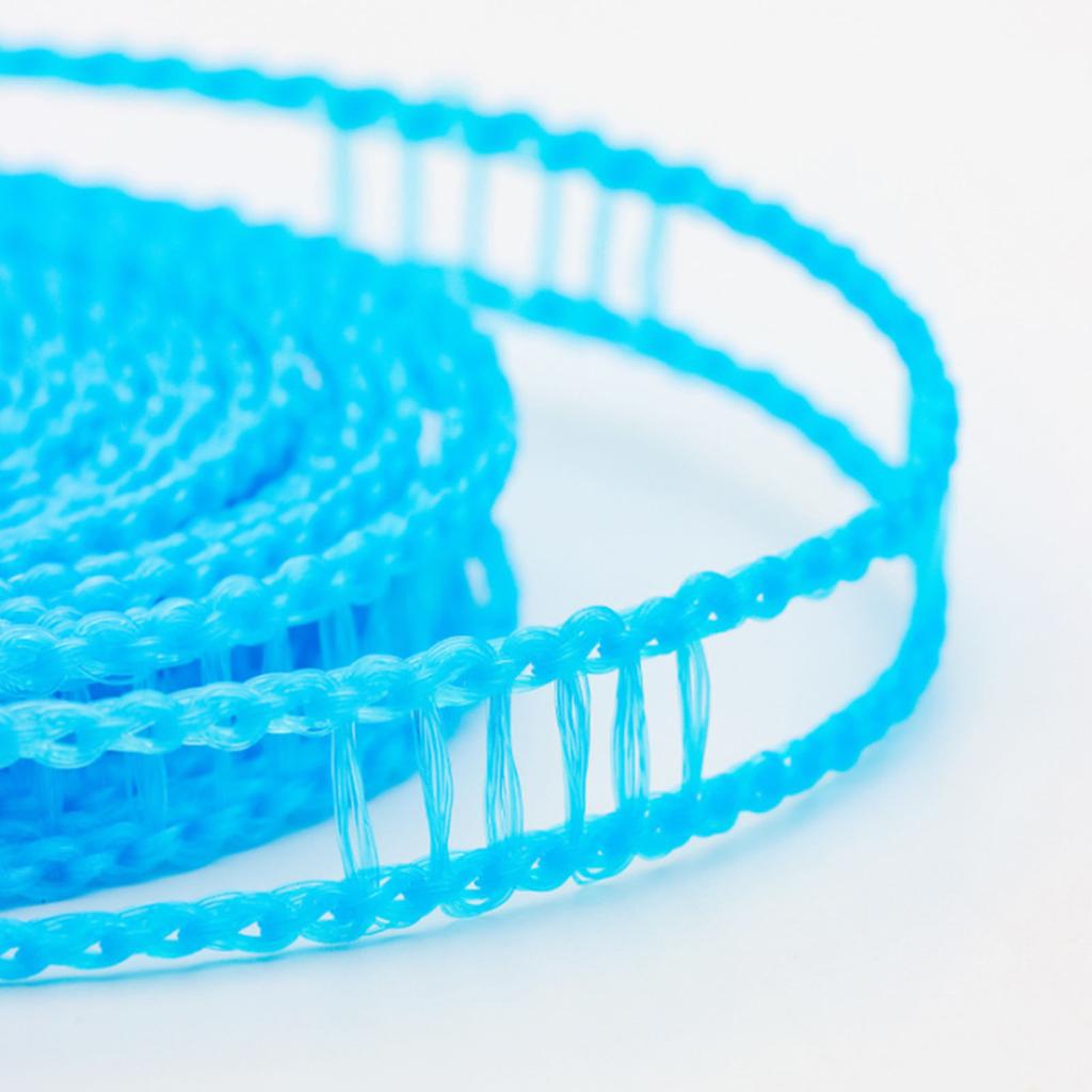 Clothesline 8 Meters Windproof Stable Load Bearing Nylon Material Punch Free Installation Laundry Rope for Indoor