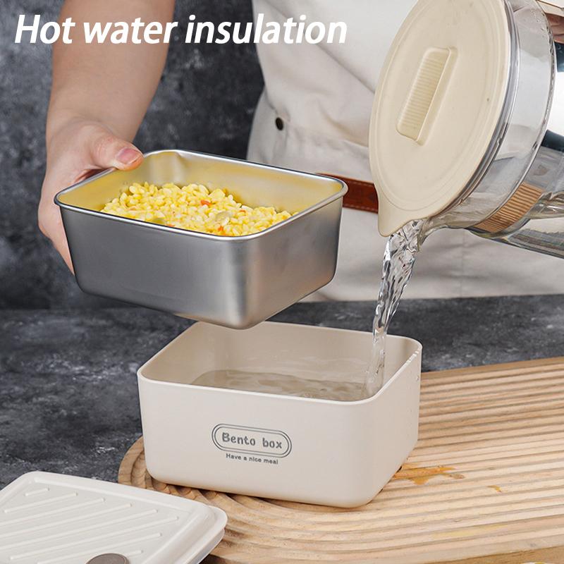Stainless Steel Lunch Box Set With Bag Portable Sealed Insulated Lunch Box Multi-Functional Bento Box