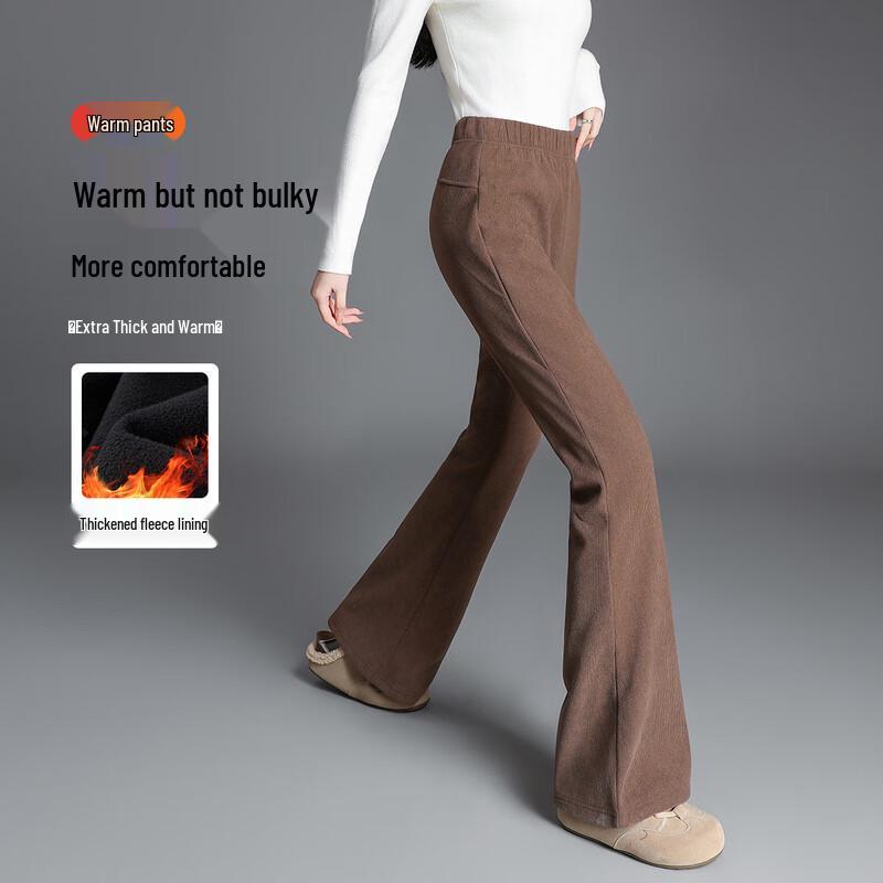 Demana Women s Winter Fleece-Lined Flared Pants M