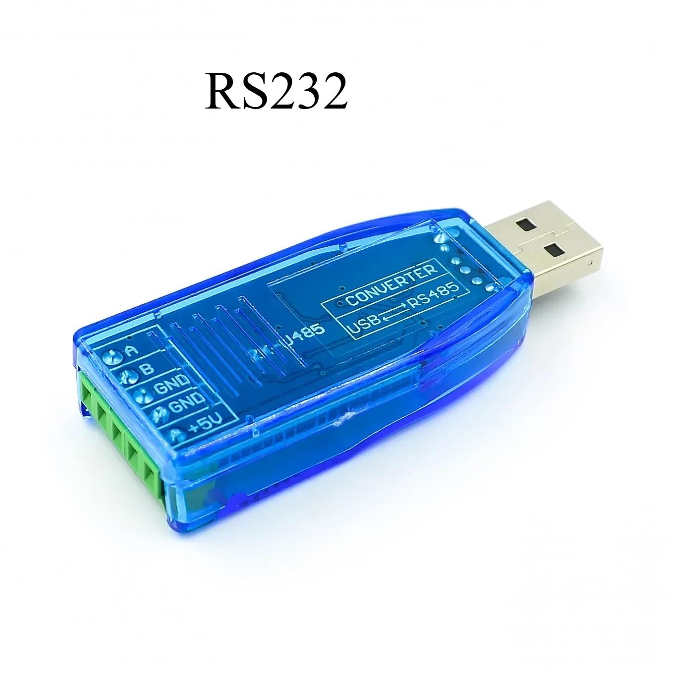 

Industrial USB To RS485 RS232 Converter Upgrade Protection RS485 Converter Compatibility V2.0 Standard RS-485 A Connector Board чорний