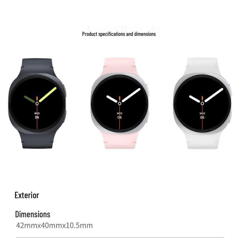 HD8mini Smartwatch: Bluetooth Calls, Heart Rate & Blood Pressure Monitoring, Waterproof Bracelet for Women's Health