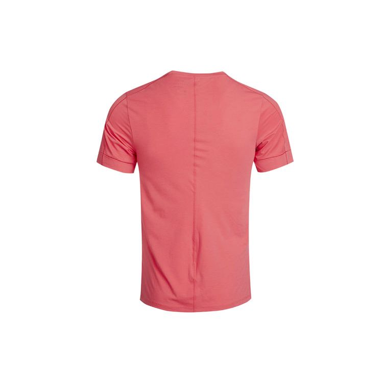 Nike Yoga Dri-FIT Short Sleeve Sports Tee Men Tops Light-Fusion-Red BV4035-646