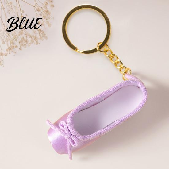 Balletttänzer Geschenk Satin Schuh Schlüsselanhänger Handgefertigt Mini Spitzschuh Anhänger