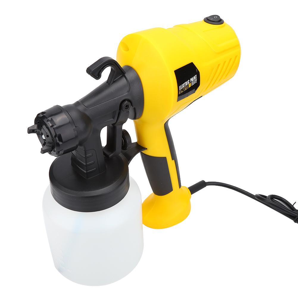 High Pressure Electric Paint Sprayer Adjustable Spray Paint Tool Yellow