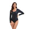 one-piece long-sleeved surfing suit sunscreen women's bathing suit diving suit sexy fashion swimsuit