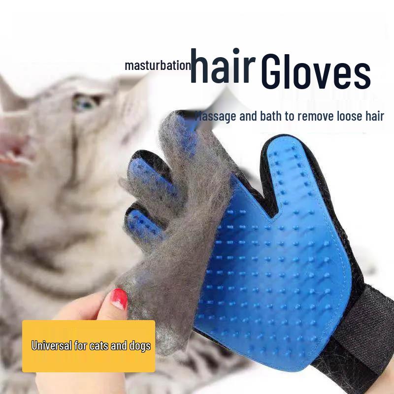 Katzen- und Hundepflegehandschuhe: Tierhaarentferner, Ausbürste, Streichelbürste