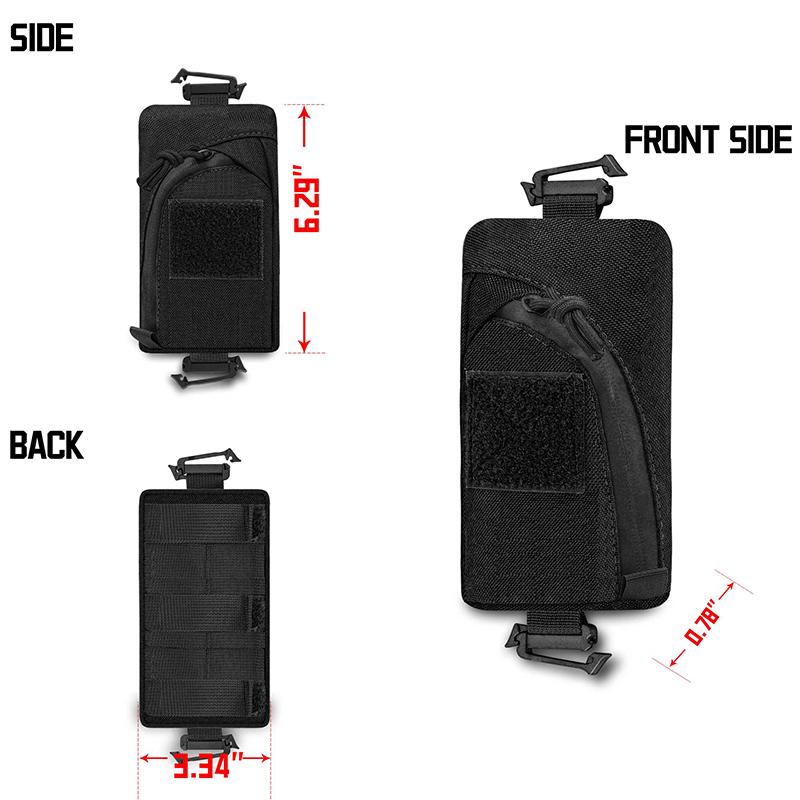 Portable Outdoor Tools Storage Pouch Tactical Molle Bag Shoulder Strap Accessory Pouch Small Waterproof Compact EDC Pockets