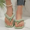 Women Slippers 2026 New Dressy Sandals Fashionable New Pattern Square Toe Slippers Flip Flop Bright Diamond Shoes Slides Women