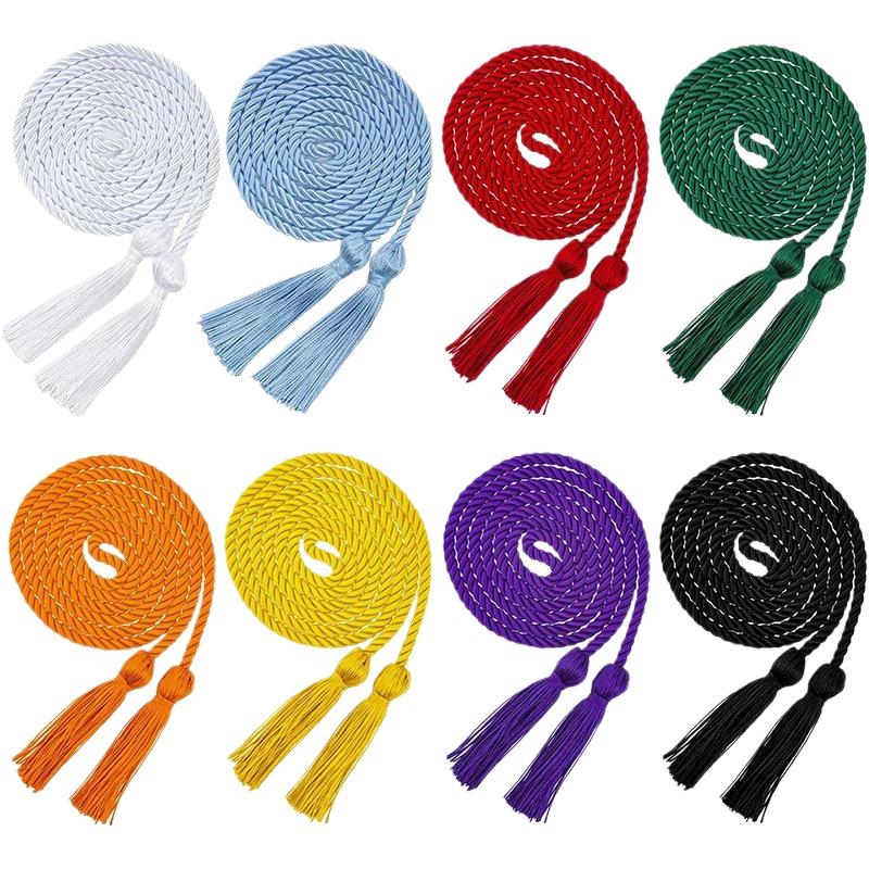 1 Pezzo 170CM Nappe Corda Lunga Doppia Frangia Nappe Cordini d'Onore per Laurea Artigianato Fai da Te Tenda Accessori Toga del Bachelor