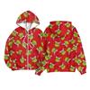 Children Girls And Boys Fashion Jacket Casual Printed Long-sleeved Hooded Cardigan Sweatshirts