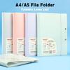 A5 To A4 File Folder With Insert Pages Loose leaf Exam Paper Storage Clip Waterproof Foldable Document Organizer Students