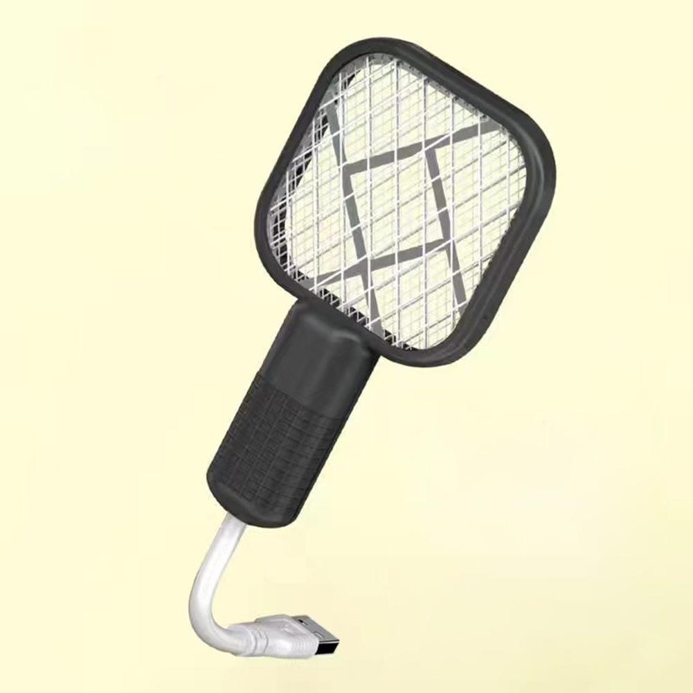 

1PC Multi-Functional Mini Household Electric Mosquito Swatter Plug And Play USB Mosquito Killer Light For Outdoor Camping чорний