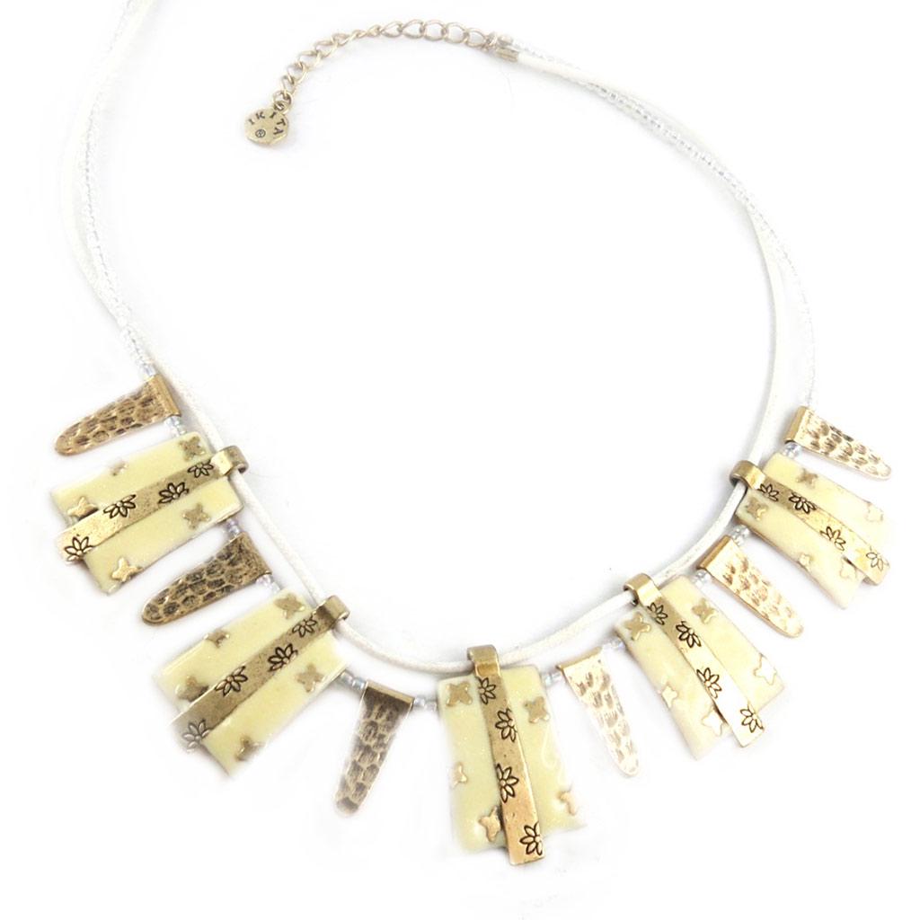 

Les Trésors De Lily [D9089] - Дизайнерское колье Tribal Beauty из белого золота