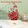 Sweet Winter Wealth Fruit Simulation Pottery Fake Flower Bonsai Home Decoration