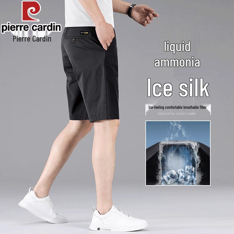 Pierre Cardin Men s Ice Silk Straight-Leg Shorts 36