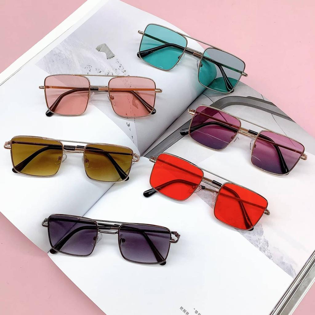 2026 Children's Classic Square Frame Sunglasses for Boys and Girls - Party Wear, UV Protection, Sunscreen