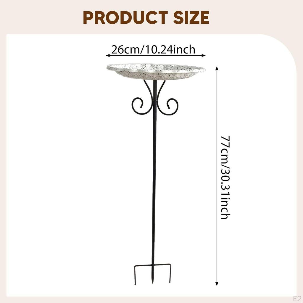 Bird Bath Bowl Feeder Birdfeeder Birdbath for Garden Fence Outside Deck Yard