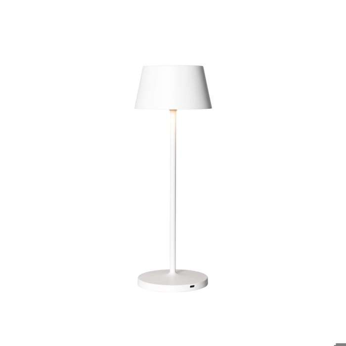 Maulnina lampe led à pile - dimmable - pied - intérieur et extérieur - blanc - 1 pièce - 12 x 12 x 34 cm - maul