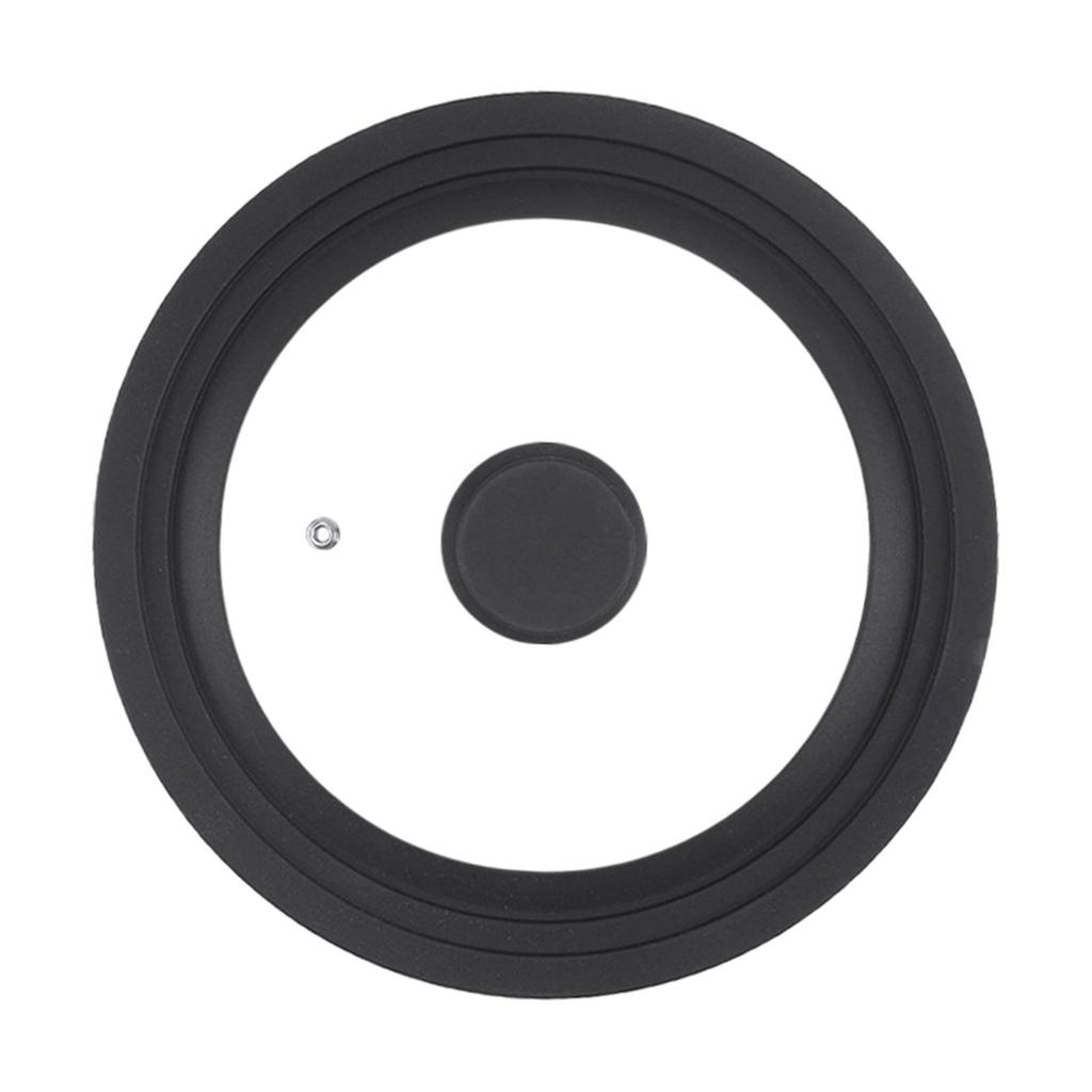 Glass Top Cover Cookware Parts Kitchen Acceesories Cover Lids Silicone Rim Universal Lid Pot Lid for Frying Pan Skillets Wok