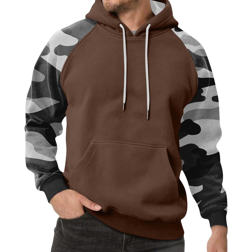 Men's Camouflage Sweatshirt Hoodie Men's Sports Large Size Casual Sweatshirt