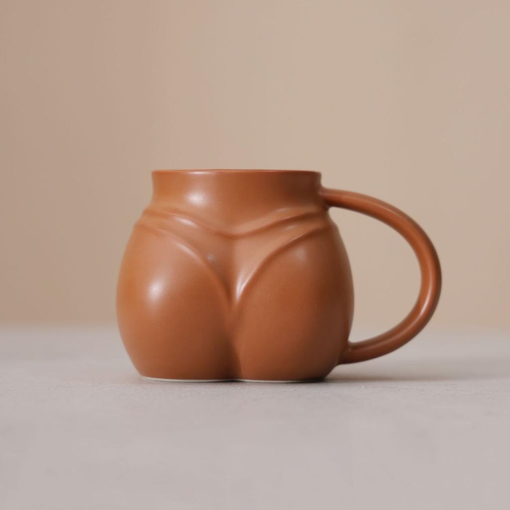 Ceramic Coffee Cup Large Capacity Macaron Color Mug Irregular Latte Cup